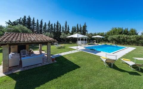 Il Podere di Fi 8: Piscina, Ricorrere, Mobili Da Esterno, Giardino, Prato, Estate, Backyard, Tempo Libero, Shade, Hacienda