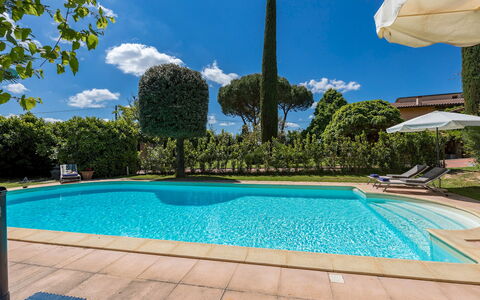 Villa Joy 6: Piscina, Blu, Ricorrere, Giardino, Eco Hotel, Shade, Tempo Libero, Giochi D'Acqua, Landscaping, Hacienda