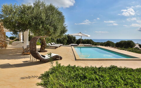 Villa Pajare Francesi 8+2: Ricorrere, Shade, Piscina, Estate, Villa, Design, Mobili Da Esterno, Landscaping, Sedia, Eco Hotel