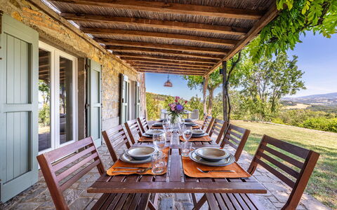 Cinque Cipressi 8: Mobilia, Legna, Sedia, Tavolo, Cucina & Sala Da Pranzo Tavolo, Mobili Da Esterno, Tavolo Esterno, Latifoglie, Sala Da Pranzo, Color Legno