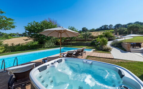 Casale Rosy 6+2: Piscina, Mobili Da Esterno, Ombrello, Tempo Libero, Ricorrere, Eco Hotel, Giardino, Shade, Landscaping