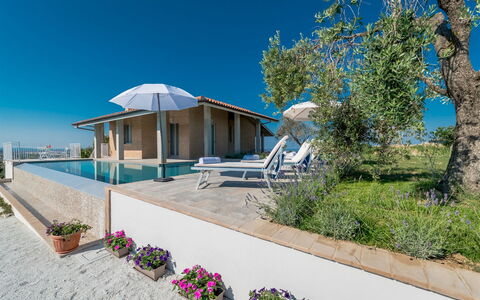 Casa di Eolo 8+2: Estate, Villa, Shade, Balcone, Piscina, Eco Hotel, Ricorrere, Mobili Da Esterno, Struttura Esterna, Ombrello