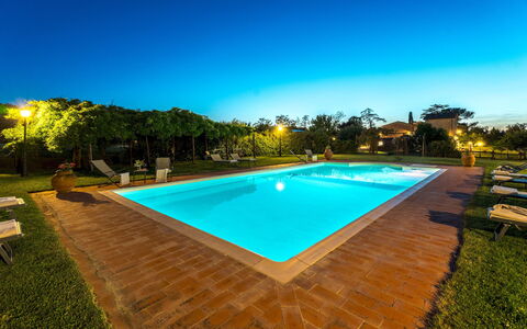 Nonno Fernando 14: Blu, Piscina, Ricorrere, Eco Hotel, Hacienda, Estate, Giardino, Landscaping, Notte, Villa