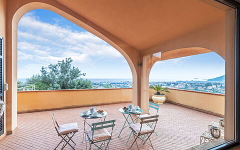 Villa Elda 6: Interior Design, Soffitto, Pavimentazione, Pavimento, Appartamento, Balcone, Color Legno, Ricorrere, Vernice, Eco Hotel