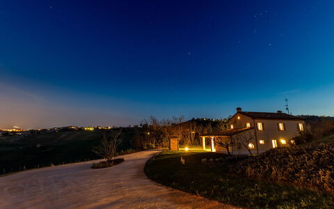 Ca' Pellicciano 8: Paesaggio, Villetta, Sera, Crepuscolo, Notte, Villaggio, Agriturismo, Azienda Agricola