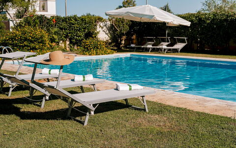 Villa Demal 8+2: Piscina, Mobilia, Mobili Da Esterno, Lettino, Ombrello, Ricorrere, Sedia, Shade, Tempo Libero, Giardino