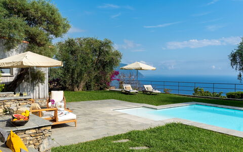 Villa Scirocco 10+2: Blu, Piscina, Ricorrere, Mobili Da Esterno, Eco Hotel, Mare, Tempo Libero, Lettino, Shade, Giardino