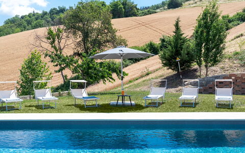 Casale Principessa 6+2: Mobili Da Esterno, Piscina, Mobilia, Lettino, Sedia, Tempo Libero, Shade, Giardino, Ombrello, Prato