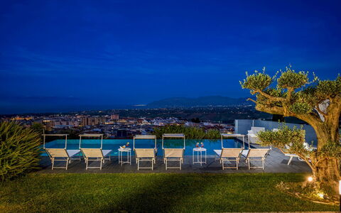 Villa Relax 12+2: Blu, Urban Design, Piscina, Ricorrere, Eco Hotel, Landscaping, Balcone, Hotel, Resort Citta ', Villa