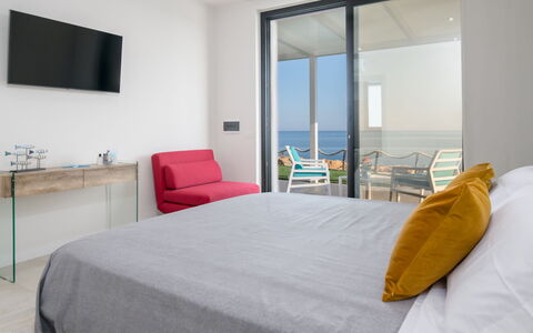 Villa Sabbie Rosse 6: Mobilia, Mare, Appartamento, Oceano, Sedia, Camera Da Letto, Letto, Ricorrere, Hotel, Balcone