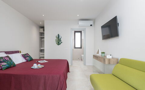 Villa Sabbie Rosse 6: Mobilia, Interior Design, Pavimentazione, Pavimento, Letto, Parete, Camera Da Letto, Legna, Camera, Soffitto