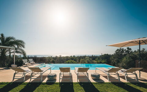 Villa la Pupazza 8: Piscina, Ricorrere, Mobili Da Esterno, Shade, Eco Hotel, Lettino, Tropici, Sedia, Landscaping