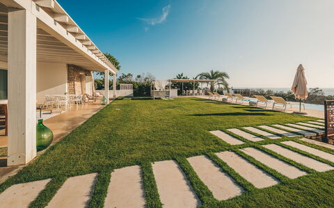 Villa la Pupazza 8: Paesaggio, Estate, Prato, Giardino, Shade, Landscaping, Dimora, Ricorrere, Hacienda, Cortile