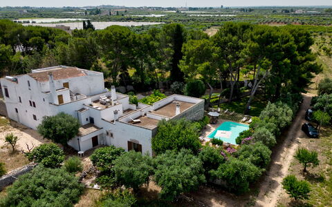 Masseria Tarsia Incuria 8+4: Piscina, Insediamento Umano, Estate, Hacienda, Ricorrere, Villa, Agriturismo, Eco Hotel, Landscaping, Backyard