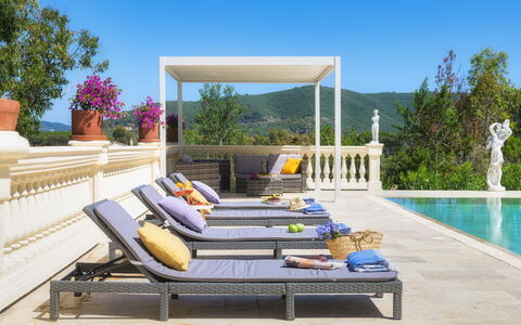 Villa Laconella 8+4: Mobilia, Mobili Da Esterno, Piscina, Ricorrere, Sedia, Vaso Di Fiori, Shade, Tempo Libero, Eco Hotel, Pianta Della Casa