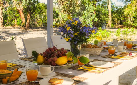 Villa Laconella 8+4: Mobilia, Tavola, Tavolo, Sedia, Serveware, Mobili Da Esterno, Dishware, Tovaglia, Cibo, Bicchieri