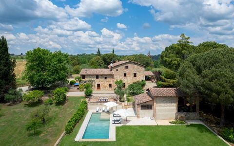 Terra di Siena 14: Casa, Casa, Zona Residenziale, Estate, Villa, Landscaping, Dimora, Cortile, Piscina, Hacienda