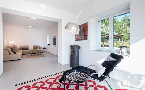 Villa Petrillo 6: Mobilia, Interior Design, Pavimentazione, Pavimento, Parete, Soffitto, Legna, Camera, Illuminazione, Soggiorno
