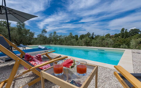 Casa Eusebia 8+2: Blu, Ricorrere, Mobili Da Esterno, Estate, Landscaping, Eco Hotel, Villa, Piscina, Sedia, Hacienda