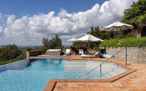 Scandelaia 12: Piscina, Giochi D'Acqua, Lettino, Ricorrere, Flagstone, Eco Hotel, Mobili Da Esterno, Landscaping, Estate, Villa
