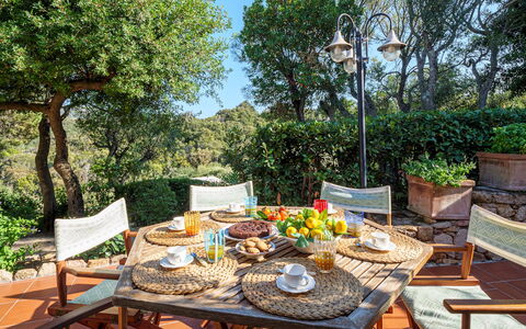 Villa Stella 6: Mobilia, Mobili Da Esterno, Tavolo, Sedia, Tavolo Esterno, Cucina & Sala Da Pranzo Tavolo, Vaso Di Fiori, Giardino, Terrazza