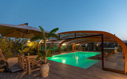 Villa i Mori 4: Legna, Ricorrere, Piscina, Eco Hotel, Vaso Di Fiori, Shade, Tempo Libero, Struttura Esterna, Mobili Da Esterno, Color Legno