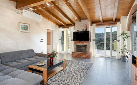 Villa Vittorio 6+2: Mobilia, Interior Design, Pavimentazione, Divano, Soffitto, Pavimento, Soggiorno, Camera, Sedia, Casa