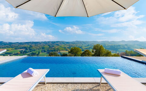 Casa Leonarda 8+2: Blu, Piscina, Ricorrere, Mobili Da Esterno, Tempo Libero, Eco Hotel, Lettino, Ombrello, Landscaping, Sedia