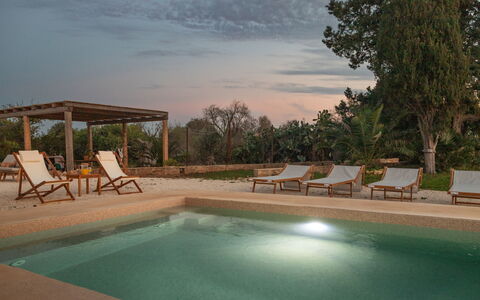 Palmento San Lorenzo 6: Shade, Mobili Da Esterno, Ricorrere, Piscina, Giardino, Estate, Landscaping, Latifoglie, Sedia, Backyard