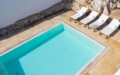 Villa Floria 4: Piscina, Materiale Composito, Ricorrere, Mobili Da Esterno, Piastrella, Terme, Hotel, Design, Eco Hotel, Flagstone