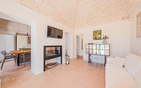 Borgo Dell'Agrumeto 8: Parete, Pavimentazione, Interior Design, Pavimento, Mobilia, Soffitto, Camera, Appartamento, Soggiorno, Divano