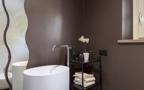 Villa Dada 10: Interior Design, Marrone, Idraulico Fixture, Idraulico, Rubinetto, Ceramica, Design, Still Life Fotografia, Bagno, Porcellana