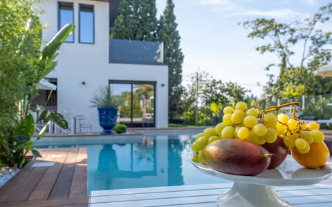 Onda 8: Piscina, Casa, Ricorrere, Eco Hotel, Giardino, Estate, Landscaping, Giochi D'Acqua, Villa, Shade