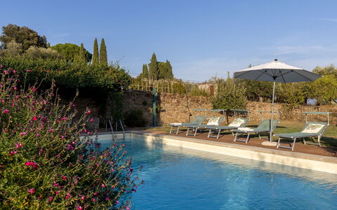 Villa Treggiaia 12+2: Arbusto, Piscina, Hacienda, Giardino, Estate, Eco Hotel, Landscaping, Ricorrere, Villa, Cortile