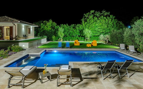 Villino le Moie 4+2: Piscina, Mobili Da Esterno, Mobilia, Ricorrere, Giochi D'Acqua, Giardino, Materiale Composito, Eco Hotel, Backyard, Landscaping