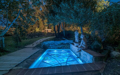 La Leopoldina 6: Blu, Piscina, Giochi D'Acqua, Giardino, Riflessione, Backyard, Ricorrere, Landscaping, Design, Eco Hotel