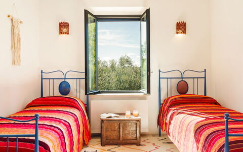Casale Rondinella 6+2: Camera Da Letto, Mobilia, Letto, Bedding, Interior Design, Biancheria, Casa, Telaio Del Letto, Lenzuolo, Dipingere