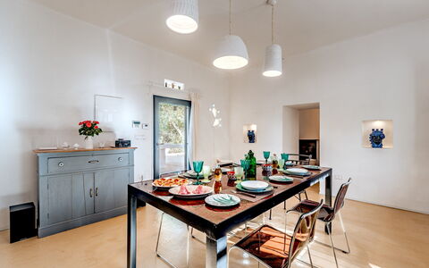 Casale di Amelì 5: Mobilia, Interior Design, Pavimentazione, Parete, Sedia, Tavolo, Sala Da Pranzo, Cucina & Sala Da Pranzo Tavolo, Legna, Soffitto