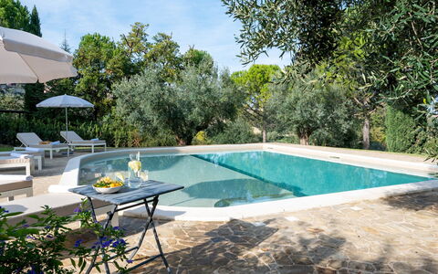 Villa Cherubini 8+1: Acqua, Piscina, Mobili Da Esterno, Ricorrere, Shade, Sedia, Eco Hotel, Giardino, Giochi D'Acqua, Backyard