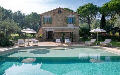 Villa Cherubini 8+1: Piscina, Ricorrere, Estate, Mobili Da Esterno, Villa, Agriturismo, Giardino, Shade, Eco Hotel, Hacienda