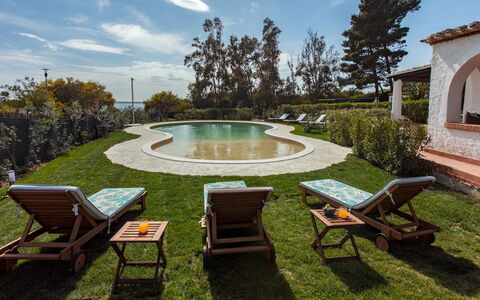 Villa Sandra 10: Piscina, Ricorrere, Giardino, Estate, Mobili Da Esterno, Hacienda, Landscaping, Agriturismo, Villa, Prato
