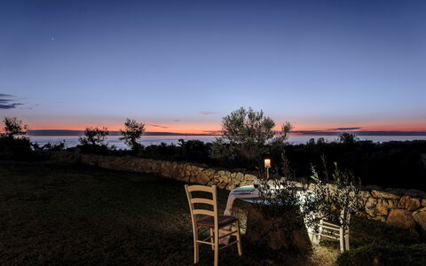 Kyvos 10: Orizzonte, Crepuscolo, Mobilia, Sera, Mare, Tramonto, Oceano, Costa, Luce Del Sole, Sedia