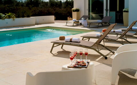 Dimora Solaris 6: Mobilia, Mobili Da Esterno, Sedia, Lettino, Ombrello, Materiale Composito, Shade, Piscina, Tavolo Esterno, Terrazza