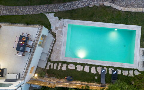 Villa la Maddalena 6+2: Piscina, Ricorrere, Tempo Libero, Terme, Mobili Da Esterno, Eco Hotel, Giochi D'Acqua, Hotel, Lettino, Resort Citta '
