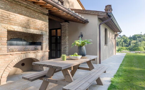 Agriresort Bacaringhe 13: Mobilia, Legna, Mobili Da Esterno, Tavolo, Tavolo Esterno, Cucina & Sala Da Pranzo Tavolo, Sedia, Brick, Giardino, Shade