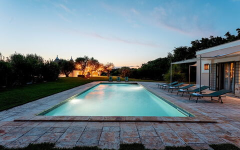 Trullo Magnifico 8: Piscina, Blu, Ricorrere, Estate, Materiale Composito, Terme, Giochi D'Acqua, Eco Hotel, Mobili Da Esterno, Shade