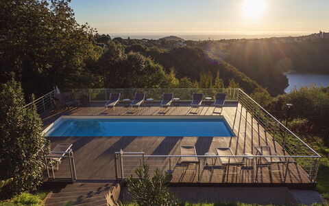 Villa Giulia 8: Blu, Piscina, Tempo Libero, Mobili Da Esterno, Eco Hotel, Ricorrere, Deck, Recinzione, Lettino