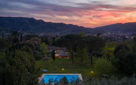 Villa delle Silerchie 10: Natura, Piscina, Paesaggio, Sera, Eco Hotel, Crepuscolo, Prato, Landscaping, Ricorrere, Alba