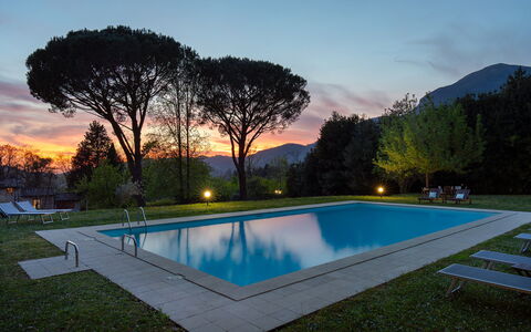 Villa delle Silerchie 10: Piscina, Ricorrere, Terme, Tempo Libero, Eco Hotel, Catena Montuosa, Prato, Mobili Da Esterno, Shade, Landscaping