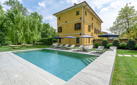 Tenuta Schiavon Barrero 12: Zona Residenziale, Piscina, Casa, Casa, Riflessione, Estate, Reflecting Pool, Giardino, Ricorrere, Villa